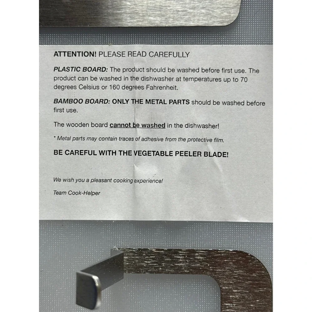 One-Handed Cutting Board, Handicap Kitchen Tools Adaptive Kitchen Set